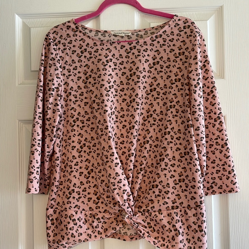 Tie Front Leopard Top